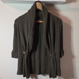 Love By Design Dark Olive Cardigan Sweater